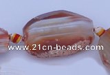 CAG332 rough agate nugget shape gemstone beads Wholesale