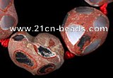 CAG334 nugget shape rough agate gemstone beads Wholesale