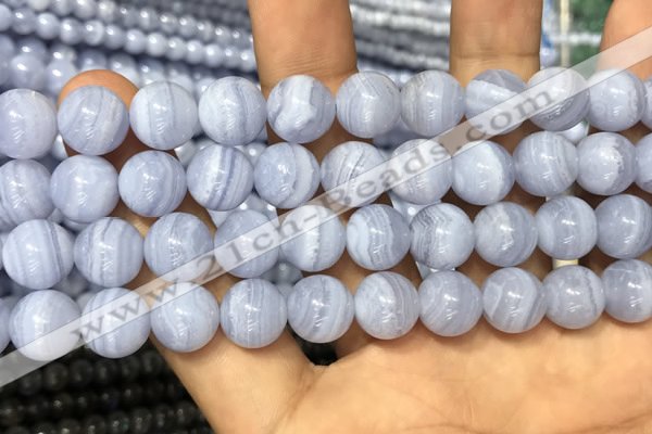 CAG3579 15.5 inches 10mm round blue lace agate beads wholesale