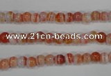 CAG3586 15.5 inches 6mm round red line agate beads wholesale