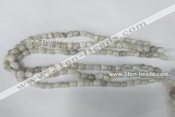 CAG3600 15.5 inches 8*10mm nuggets natural crazy lace agate beads