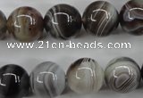 CAG3685 15.5 inches 14mm round botswana agate beads wholesale