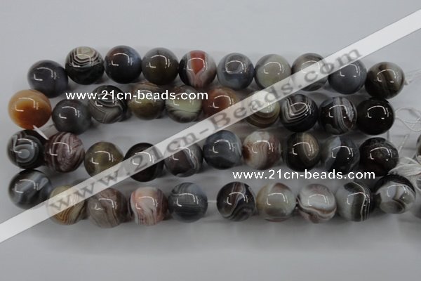 CAG3688 15.5 inches 20mm round botswana agate beads wholesale