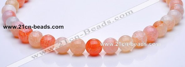 CAG39 12mm round dragon veins agate gemstone beads Wholesale