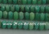 CAG3911 15.5 inches 2.5*4mm faceted rondelle green grass agate beads