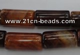 CAG4134 15.5 inches 12*25mm tube dragon veins agate beads
