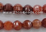 CAG4170 15.5 inches 12mm pumpkin natural fire agate beads