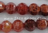 CAG4171 15.5 inches 14mm pumpkin natural fire agate beads