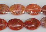 CAG4214 15.5 inches 13*18mm oval natural fire agate beads