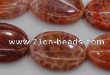 CAG4217 15.5 inches 22*30mm oval natural fire agate beads