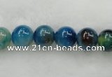 CAG423 15.5 inches 12mm round blue agate beads Wholesale