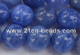 CAG4303 15.5 inches 10mm round dyed blue fire agate beads