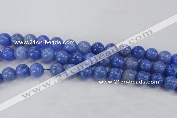 CAG4303 15.5 inches 10mm round dyed blue fire agate beads