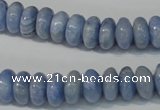 CAG4373 15.5 inches 6*12mm rondelle dyed blue lace agate beads