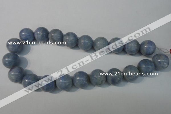 CAG4377 15.5 inches 20mm round dyed blue lace agate beads