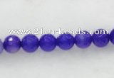 CAG438 5pcs 14mm&18mm faceted round violet agate beads wholesale