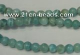 CAG4401 15.5 inches 6mm round dyed blue lace agate beads