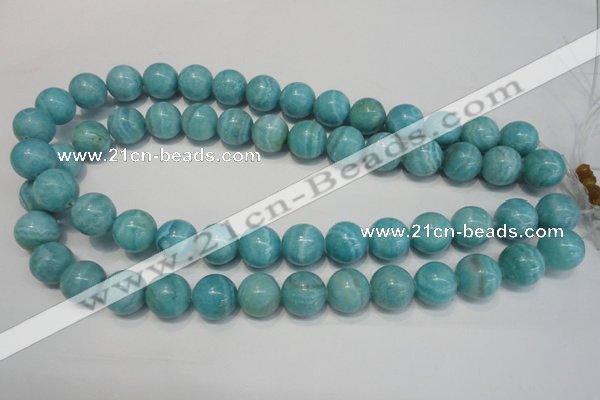 CAG4405 15.5 inches 14mm round dyed blue lace agate beads