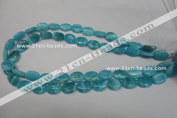 CAG4412 15.5 inches 12*16mm oval dyed blue lace agate beads