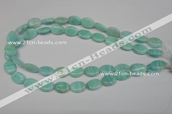 CAG4414 15.5 inches 13*18mm oval dyed blue lace agate beads