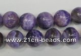 CAG4434 15.5 inches 12mm round dyed blue lace agate beads