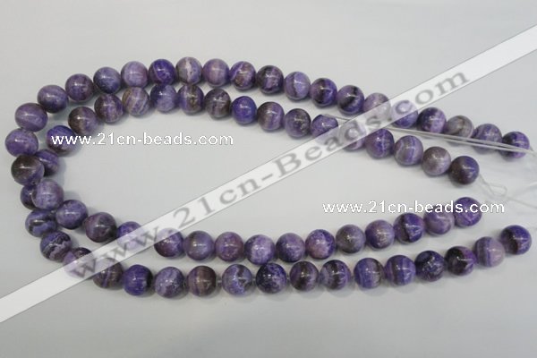 CAG4434 15.5 inches 12mm round dyed blue lace agate beads