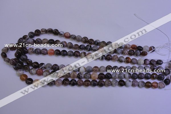 CAG4440 15.5 inches 8mm flat round botswana agate beads wholesale