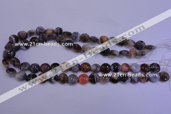 CAG4441 15.5 inches 10mm flat round botswana agate beads wholesale