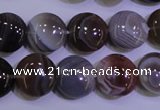 CAG4444 15.5 inches 16mm flat round botswana agate beads wholesale