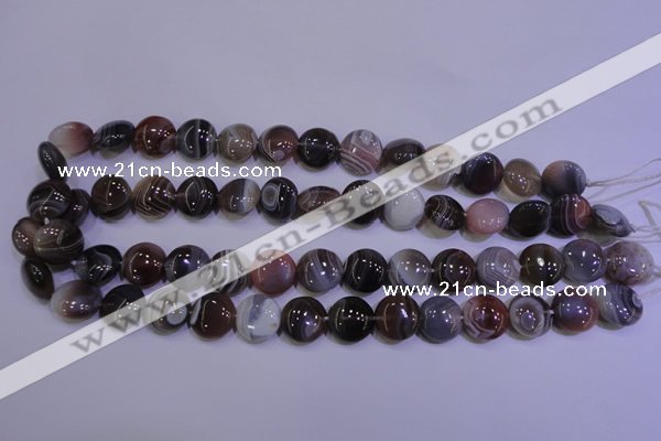 CAG4444 15.5 inches 16mm flat round botswana agate beads wholesale