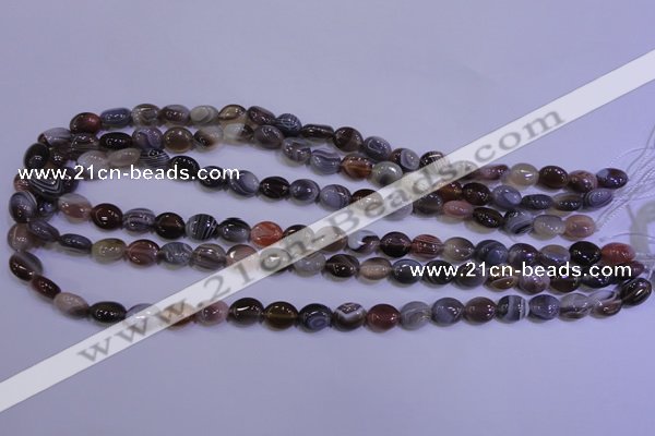 CAG4450 15.5 inches 8*10mm oval botswana agate beads wholesale