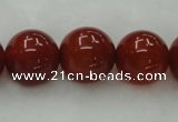 CAG446 15.5 inches 16mm round red agate gemstone beads wholesale