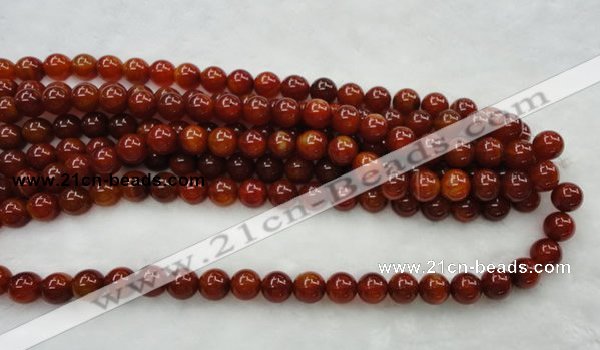 CAG446 15.5 inches 16mm round red agate gemstone beads wholesale