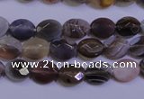 CAG4460 15.5 inches 8*10mm faceted oval botswana agate beads