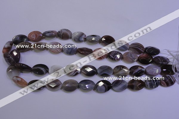 CAG4464 15.5 inches 13*18mm faceted oval botswana agate beads