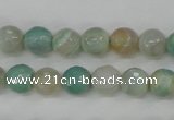 CAG4486 15.5 inches 6mm faceted round agate beads wholesale