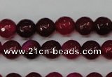 CAG4489 15.5 inches 6mm faceted round agate beads wholesale