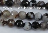 CAG4490 15.5 inches 6mm faceted round agate beads wholesale