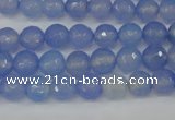 CAG4505 15.5 inches 8mm faceted round agate beads wholesale