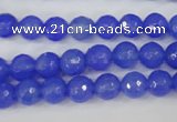 CAG4506 15.5 inches 8mm faceted round agate beads wholesale