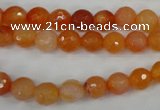 CAG4509 15.5 inches 8mm faceted round agate beads wholesale