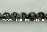 CAG451 15.5 inches 14mm faceted round agate beads Wholesale