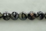 CAG452 15.5 inches 16mm faceted round agate beads Wholesale