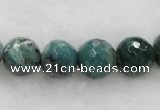 CAG453 15.5 inches 14mm faceted round agate beads Wholesale