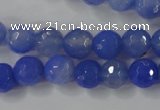 CAG4532 15.5 inches 10mm faceted round agate beads wholesale