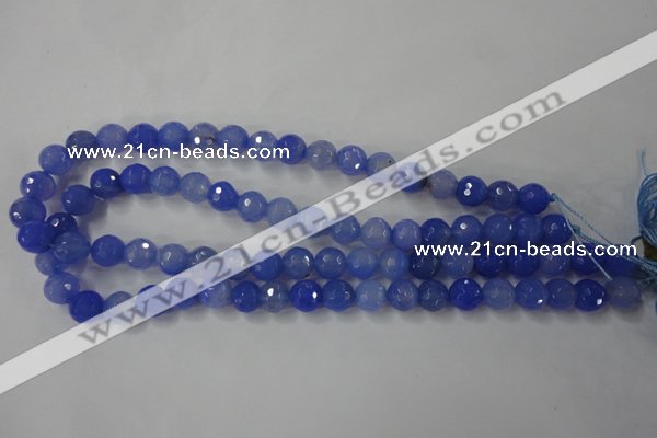 CAG4532 15.5 inches 10mm faceted round agate beads wholesale