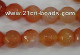 CAG4551 15.5 inches 12mm faceted round agate beads wholesale