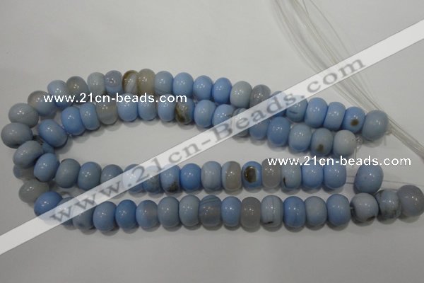 CAG4591 15.5 inches 10*14mm rondelle agate beads wholesale