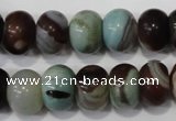 CAG4592 15.5 inches 10*14mm rondelle agate beads wholesale