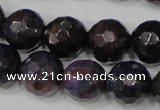 CAG4646 15.5 inches 8mm faceted round fire crackle agate beads